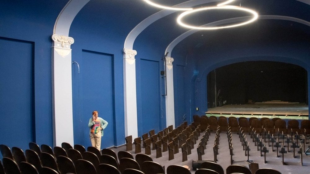 A Gózon új nagyterme (a kép készítése idején még félkész állapotban)